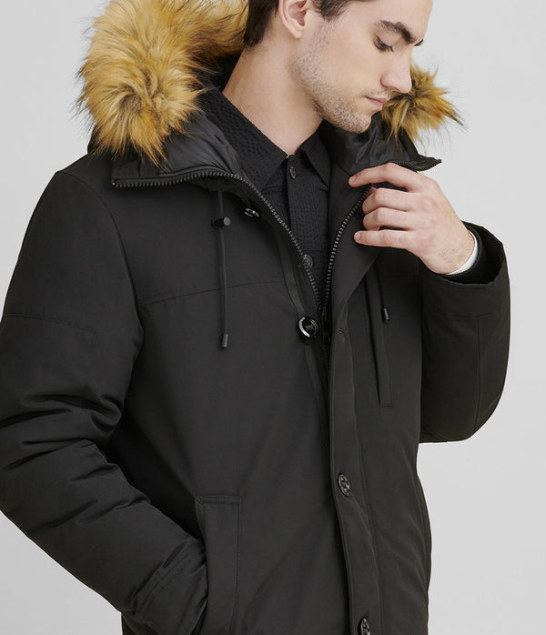 Hooded Button Parka