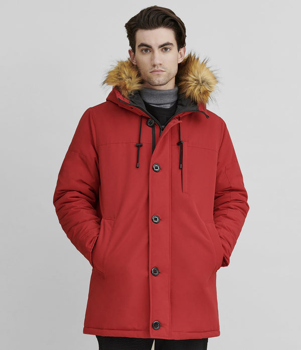 Hooded Button Parka