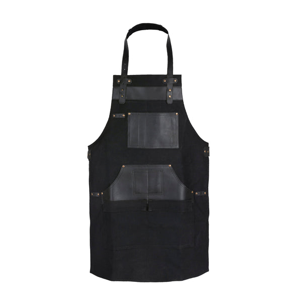 The Leicestershire Black Canvas Apron