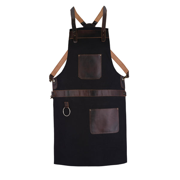 The Lincolnshire Black Canvas Crossbody Apron