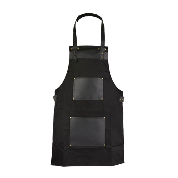 The Warwickshire Black Canvas Apron