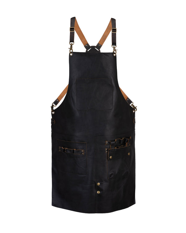 The Cambridgeshire Full Grain Leather Crossback Working Apron