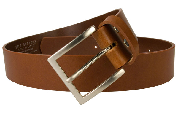 7corse Made Tan Leather Jeans Belt