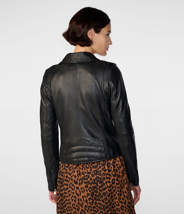 Madeline Asymmetrical Leather Jacket