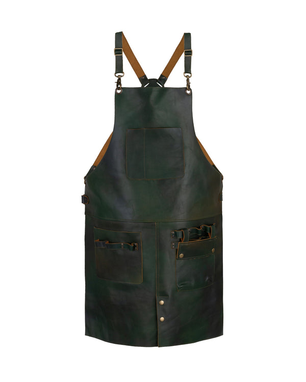 The Cambridgeshire Full Grain Leather Crossback Working Apron