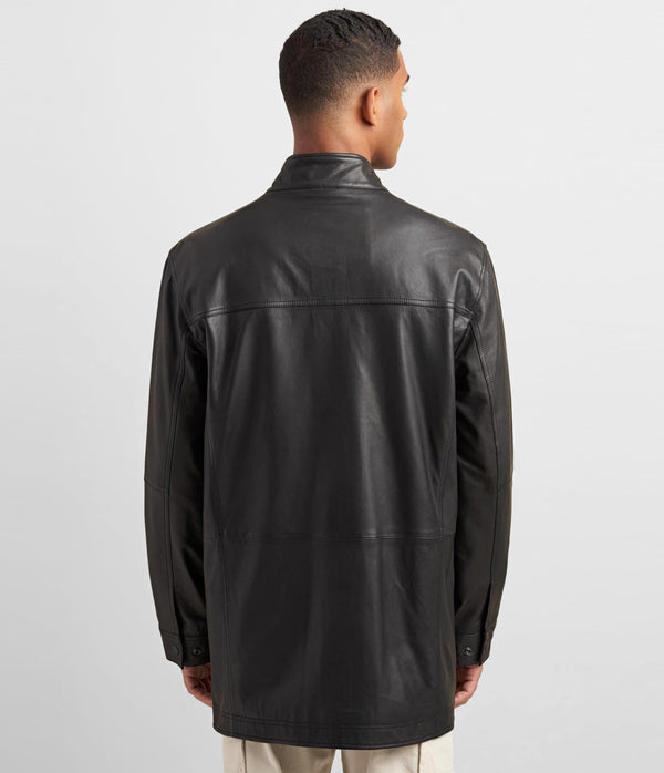 Genuine Leather Car Coat