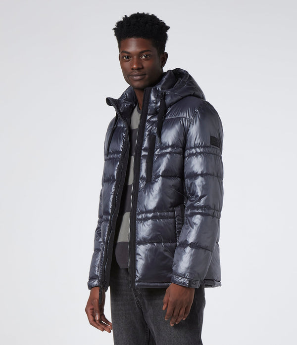 Gotham Quilted Jacket With Removable Hood