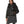 Faux Leather Puffer With Hood