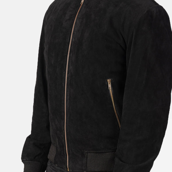 Shane Suede Bomber Jacket