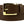 Mens Brown Leather Belt With Gold Buckle