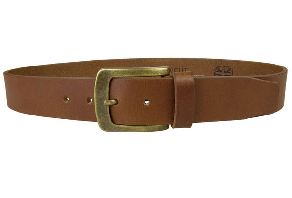 Tan Leather Jeans Belt