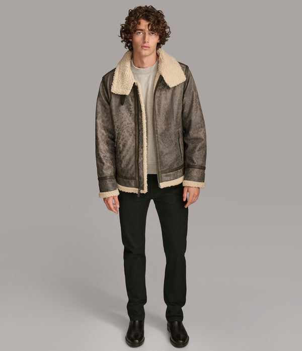 Xander Aviator With Faux Shearling