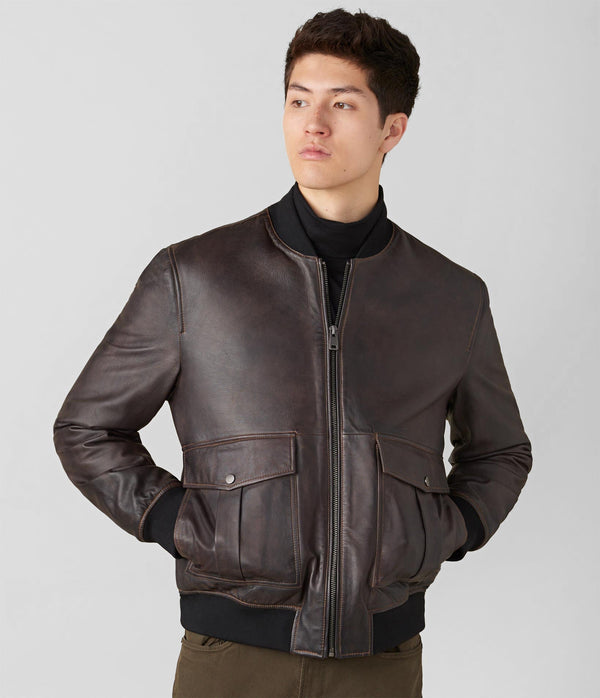 Lucas Genuine Leather Bomber