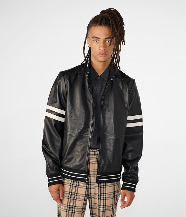 Jacob Bomber Jacket With Stripe