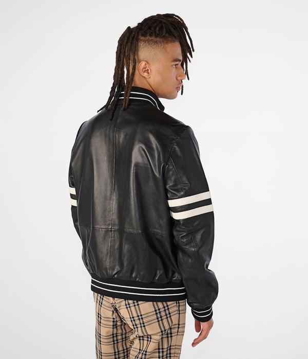 Jacob Bomber Jacket With Stripe