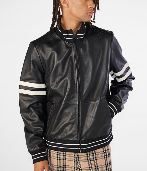 Jacob Bomber Jacket With Stripe