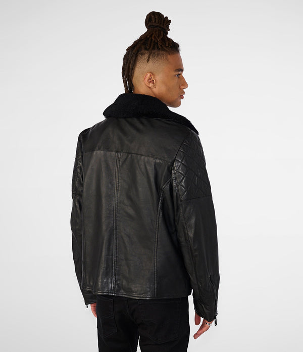 Leo Moto Jacket With Shearling