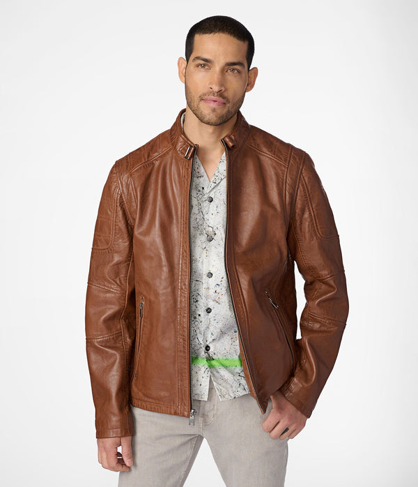 Josh Leather Moto Jacket