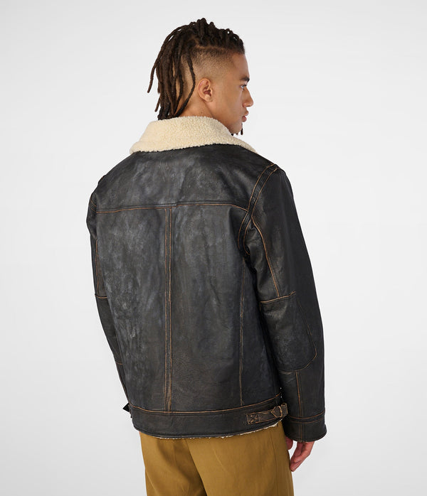 Emmett Classic Leather Bomber