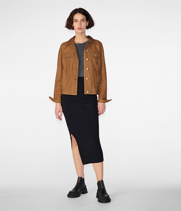 Chloe Leather Trucker Jacket