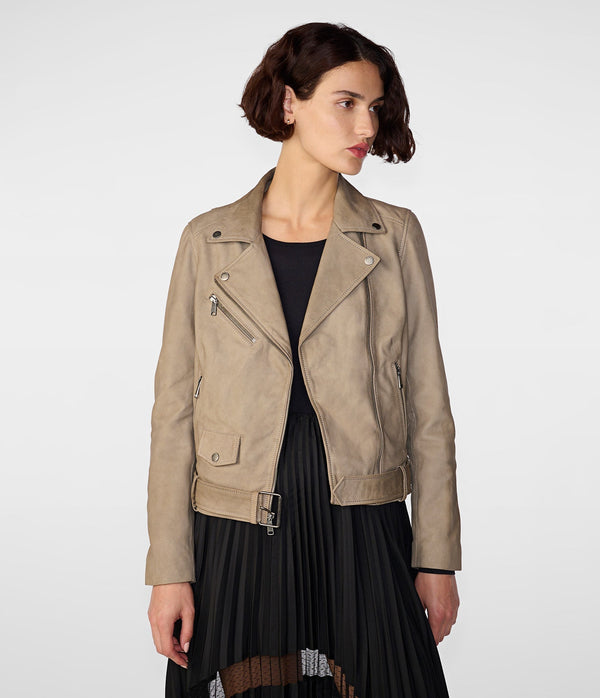 Delilah Moto Jacket With Belt