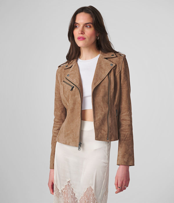 Madeline Asymmetrical Leather Jacket