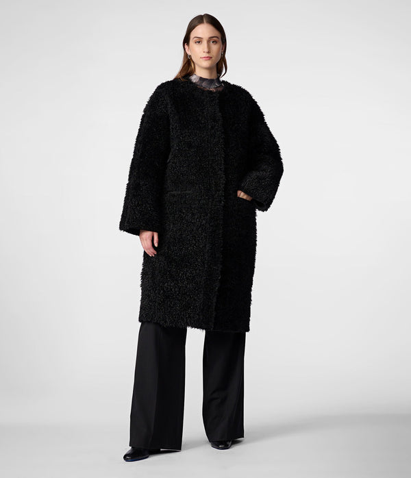 Bethanny Reversible Suede Fur Coat