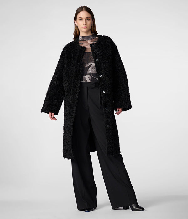 Bethanny Reversible Suede Fur Coat