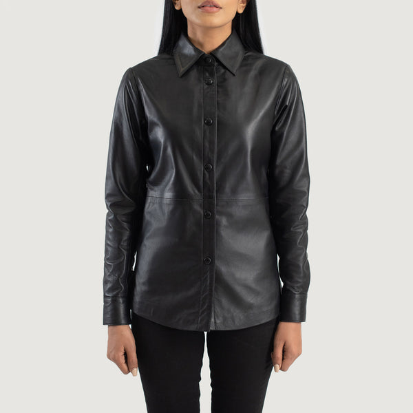 Zenith Leather Shirt Jacket