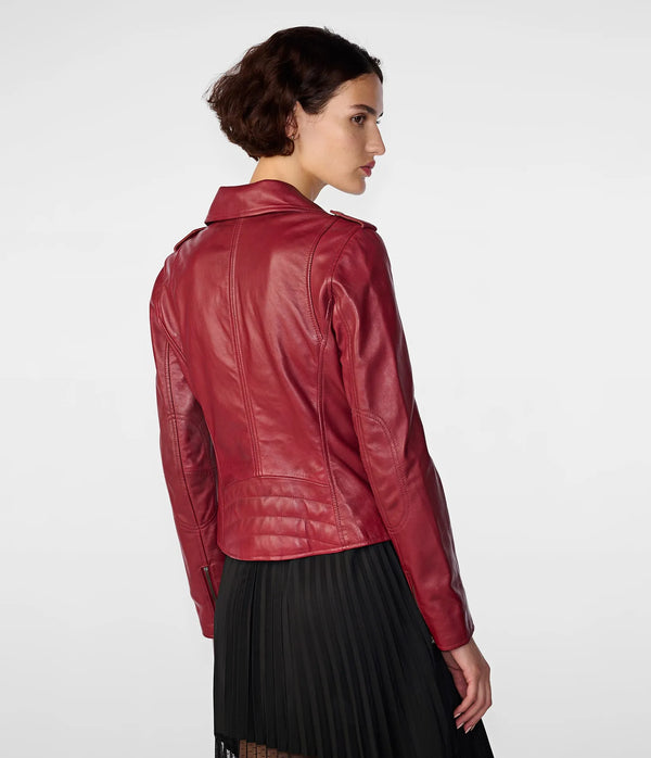 Madeline Asymmetrical Leather Jacket