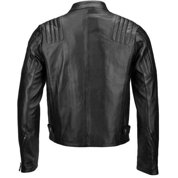 Vegetable Tanned Ribbed Leather Jacket Black : Vespa