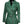 Women's Asymmetrical Green Belted Leather Jacket