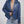 Ninfa Women Moto Style Blue Real Leather Jacket